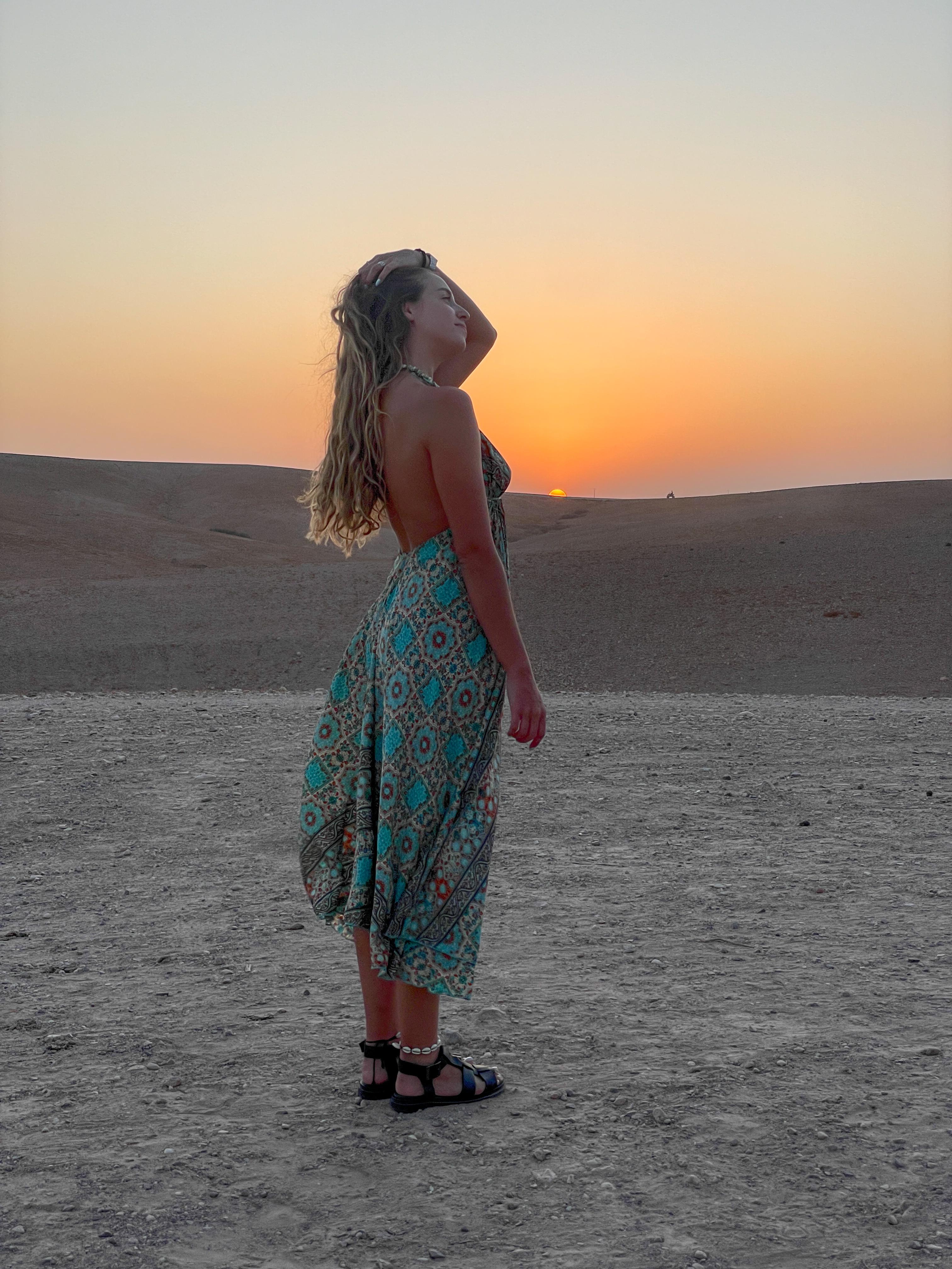 Sunset at Agafay desert